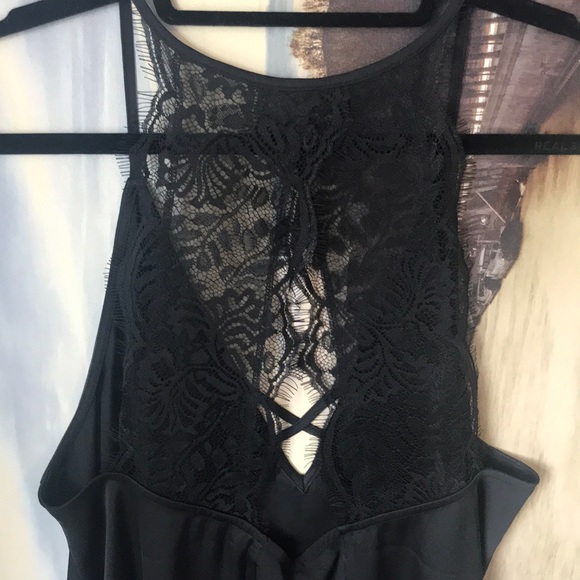 Silky and lacy black tank! - Picture 3 of 3